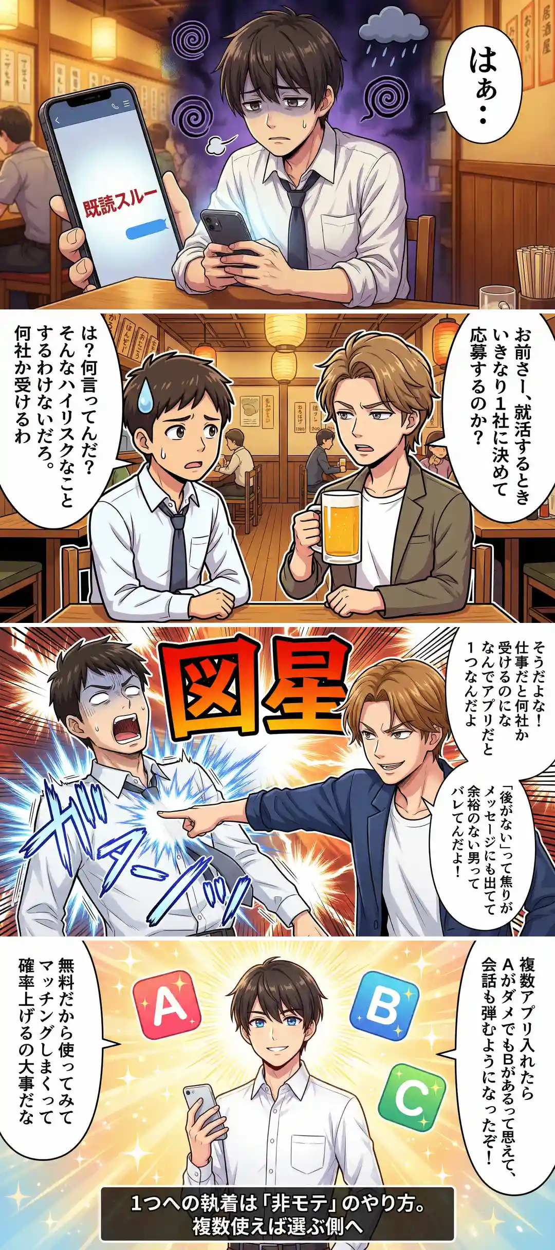 マッチングアプリの選び方漫画